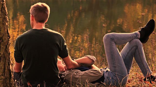 Couple together through aesthetic attraction